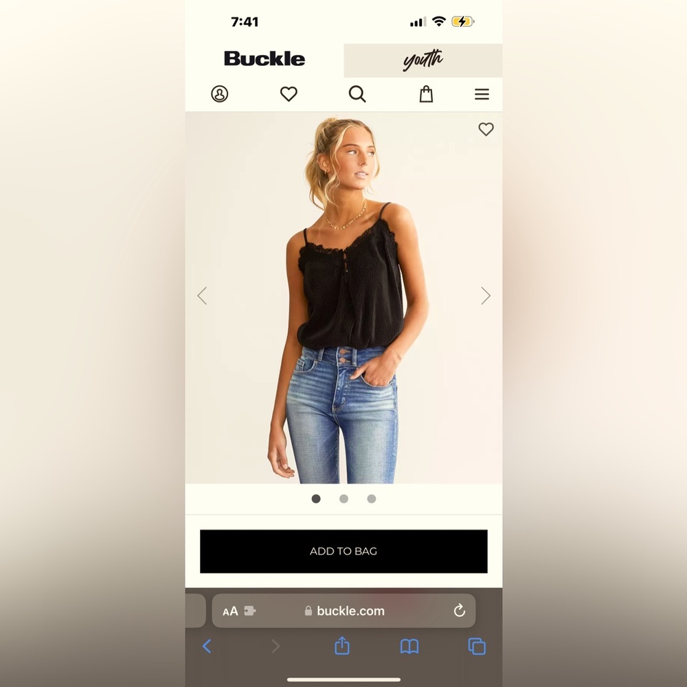 Buckle Lacey black body suit